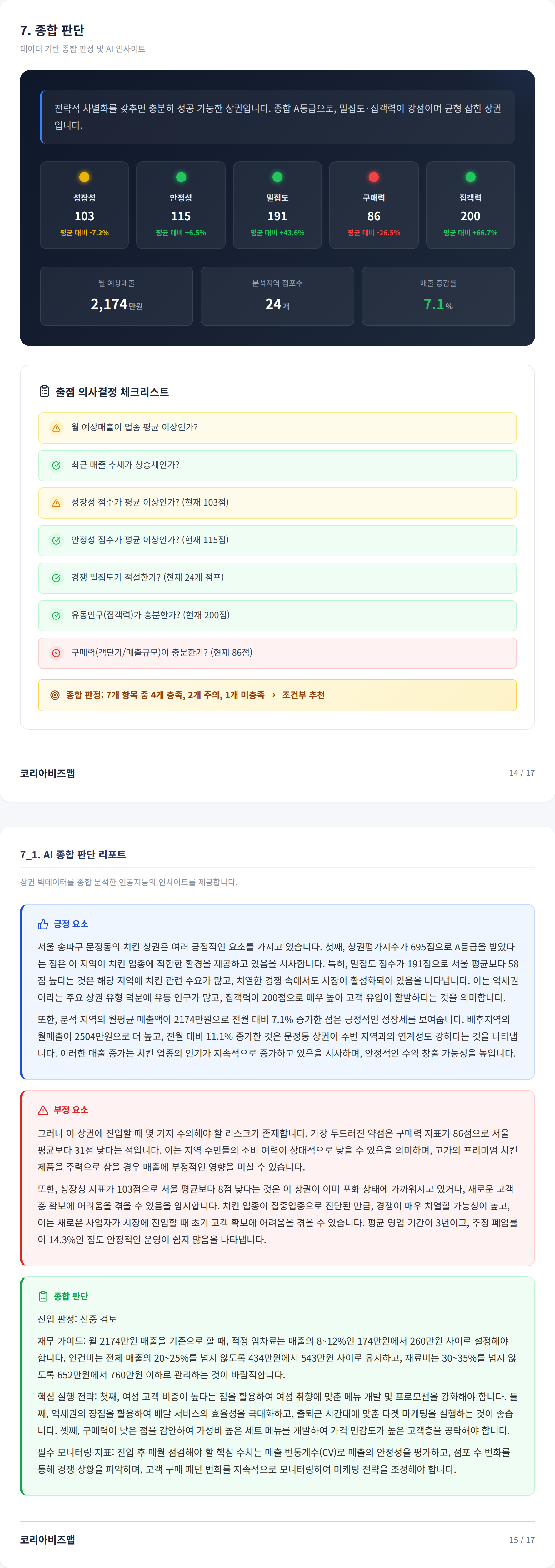 송파 종합 판단