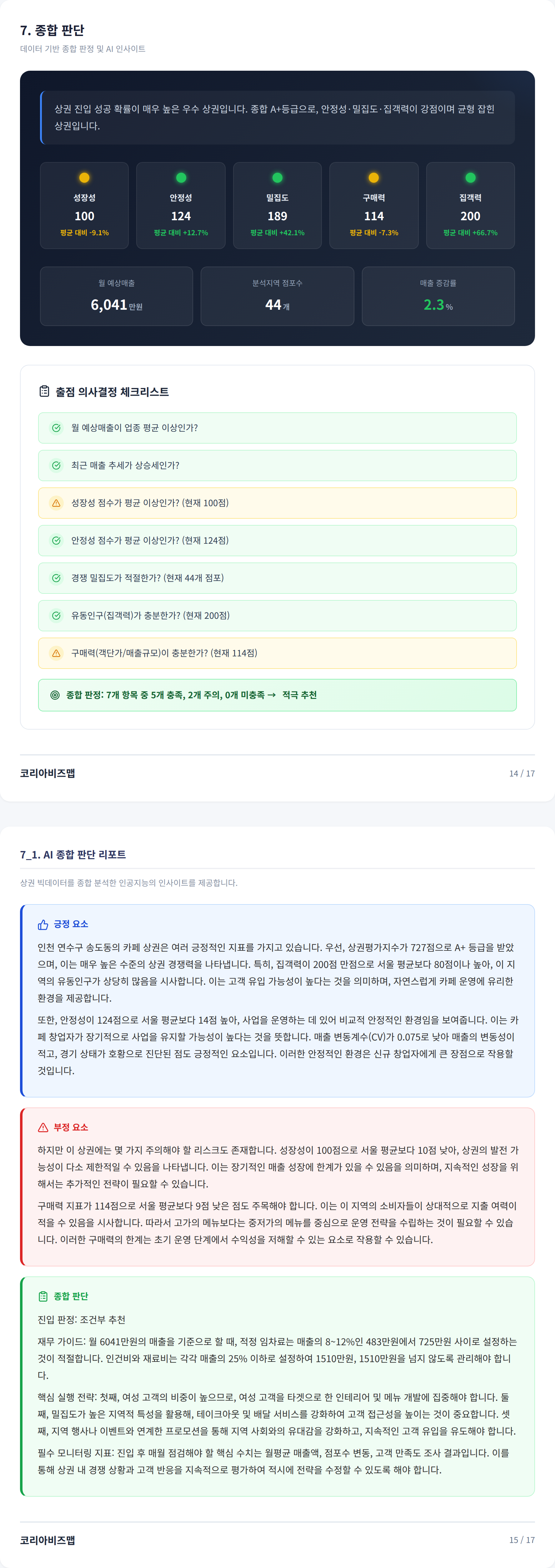 송도 종합 판단