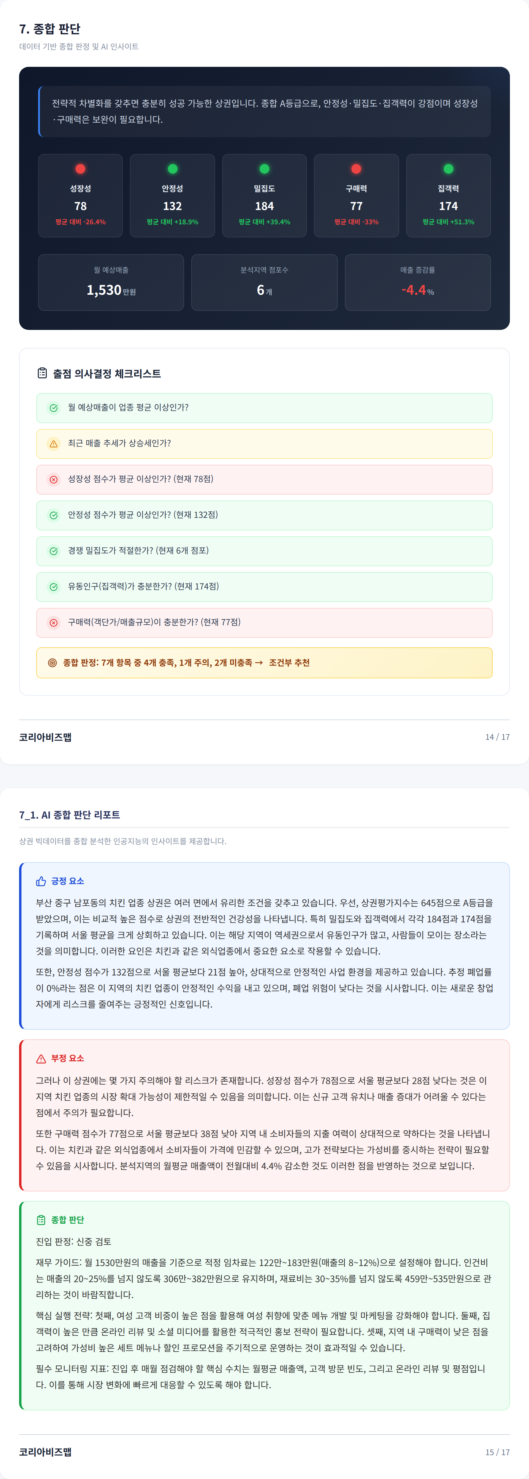 남포 종합 판단