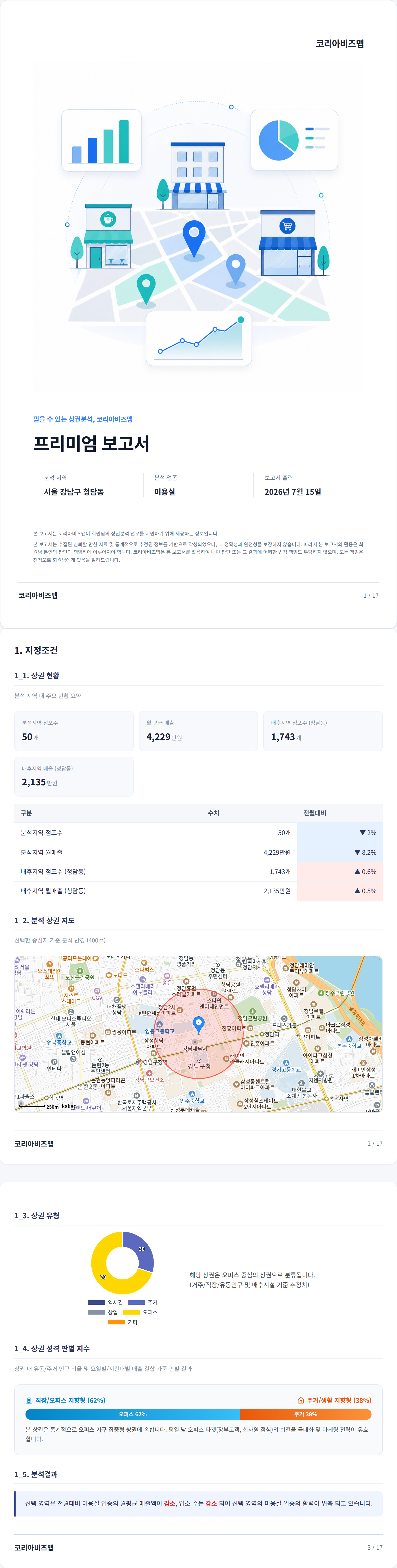 청담 지정조건