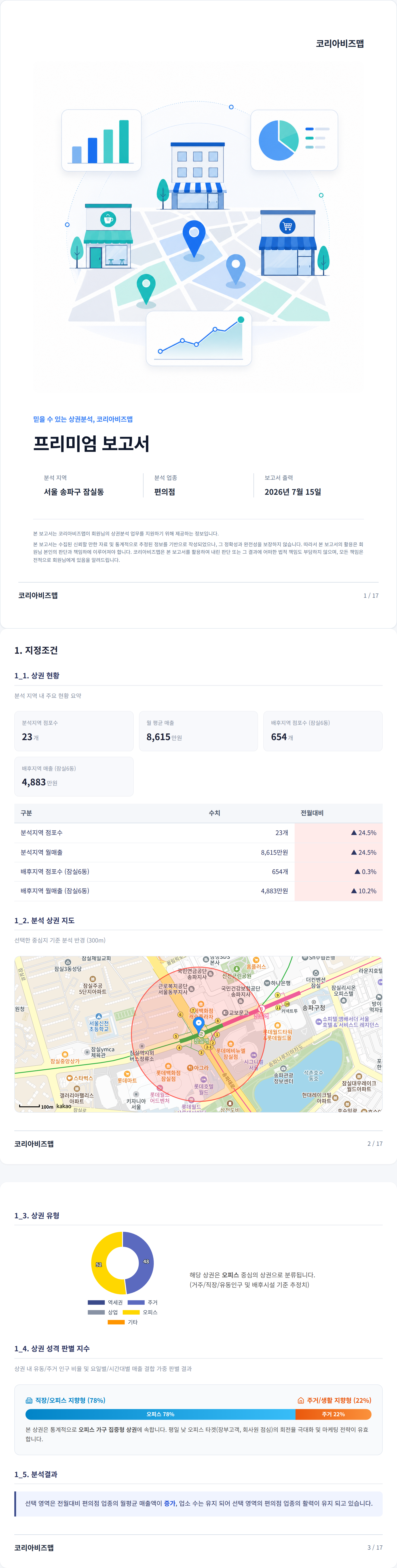 잠실 지정조건
