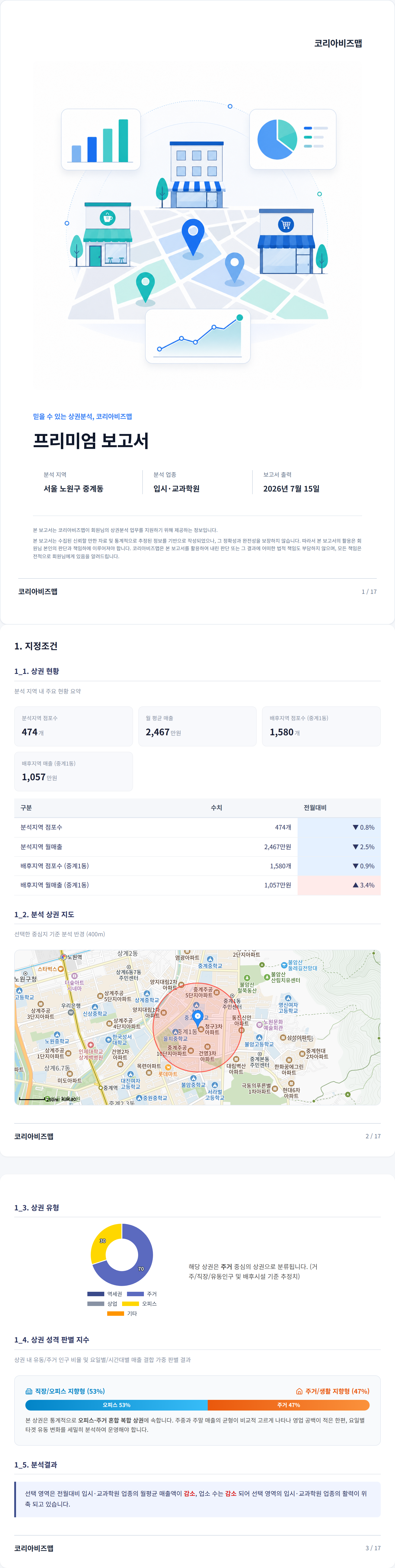 중계 지정조건