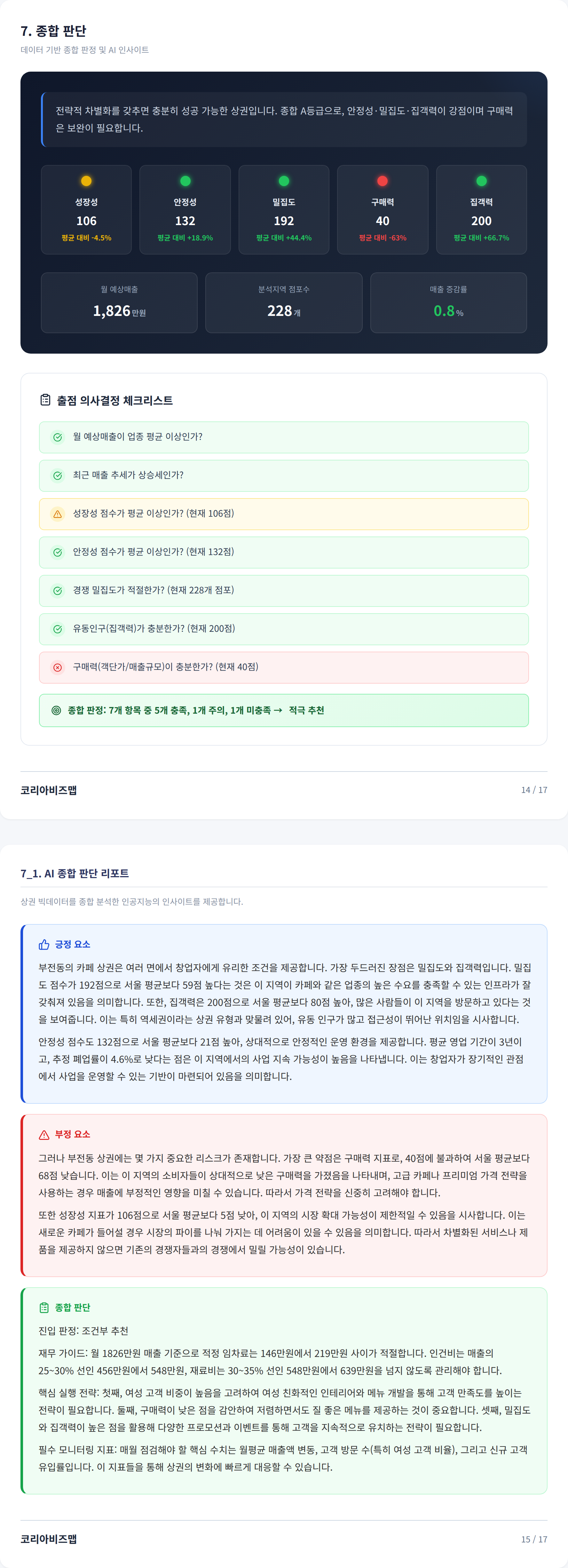 서면 종합 판단