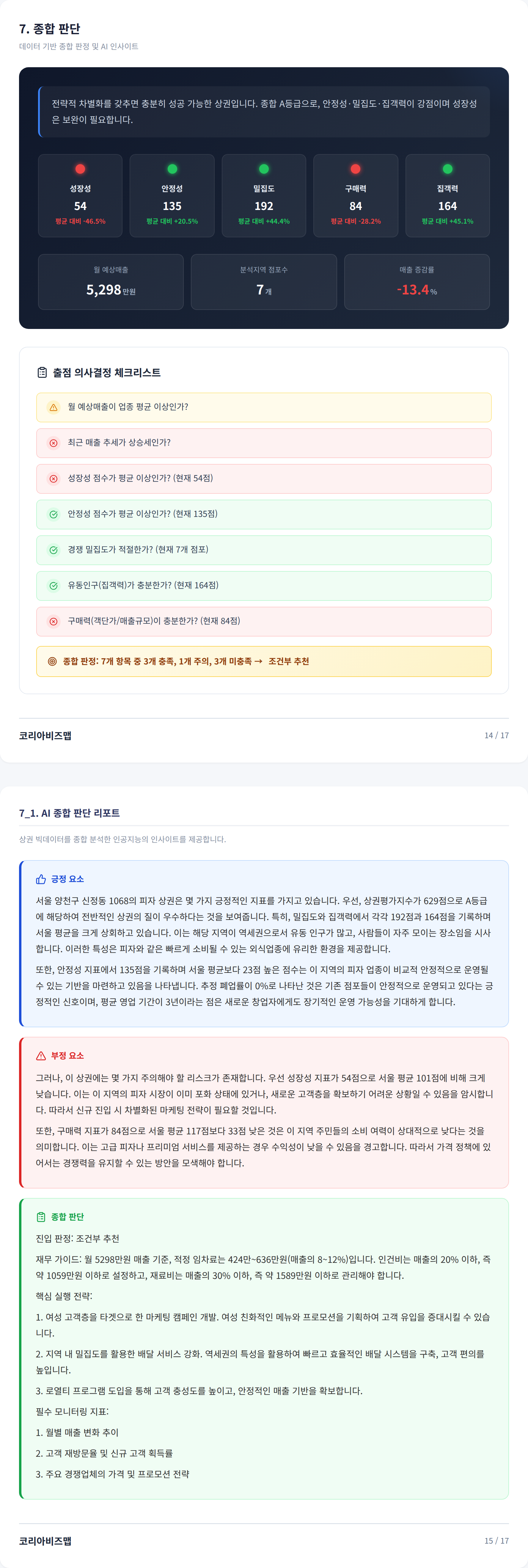 양천구청 종합 판단