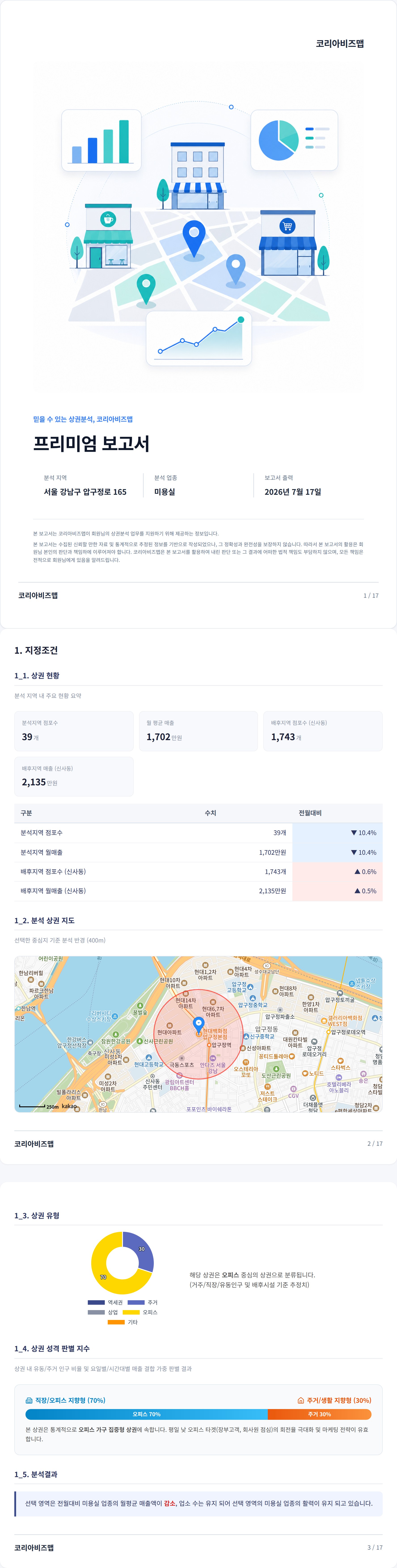 압구정 지정조건