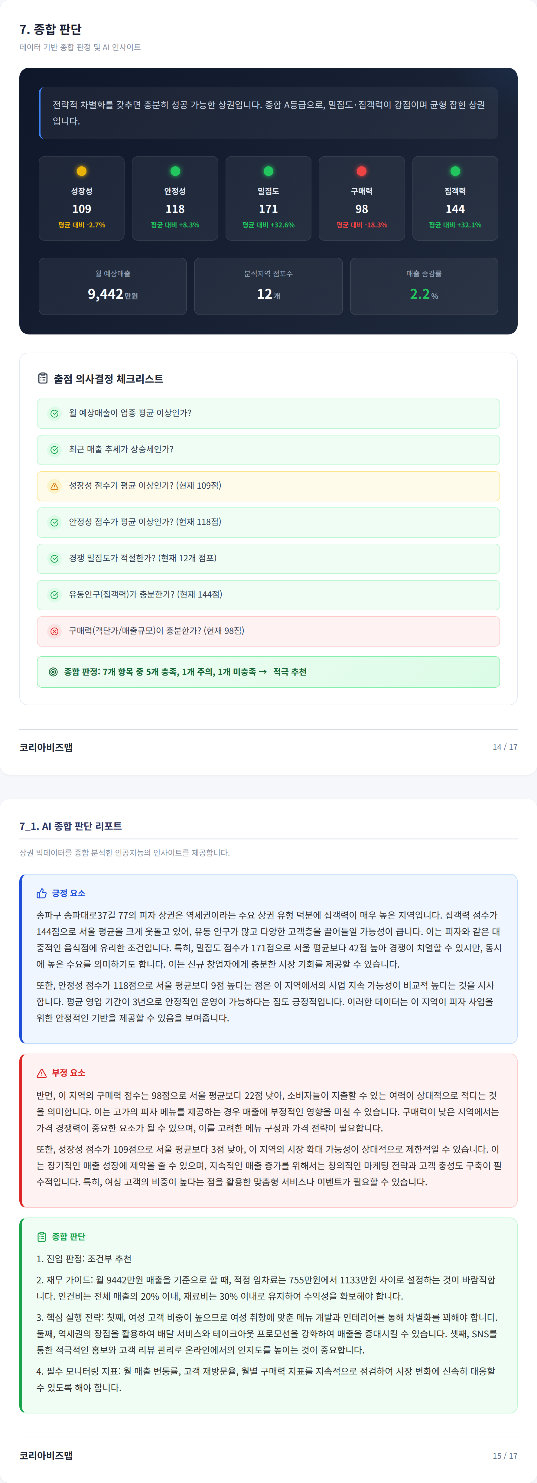 가락동 종합 판단