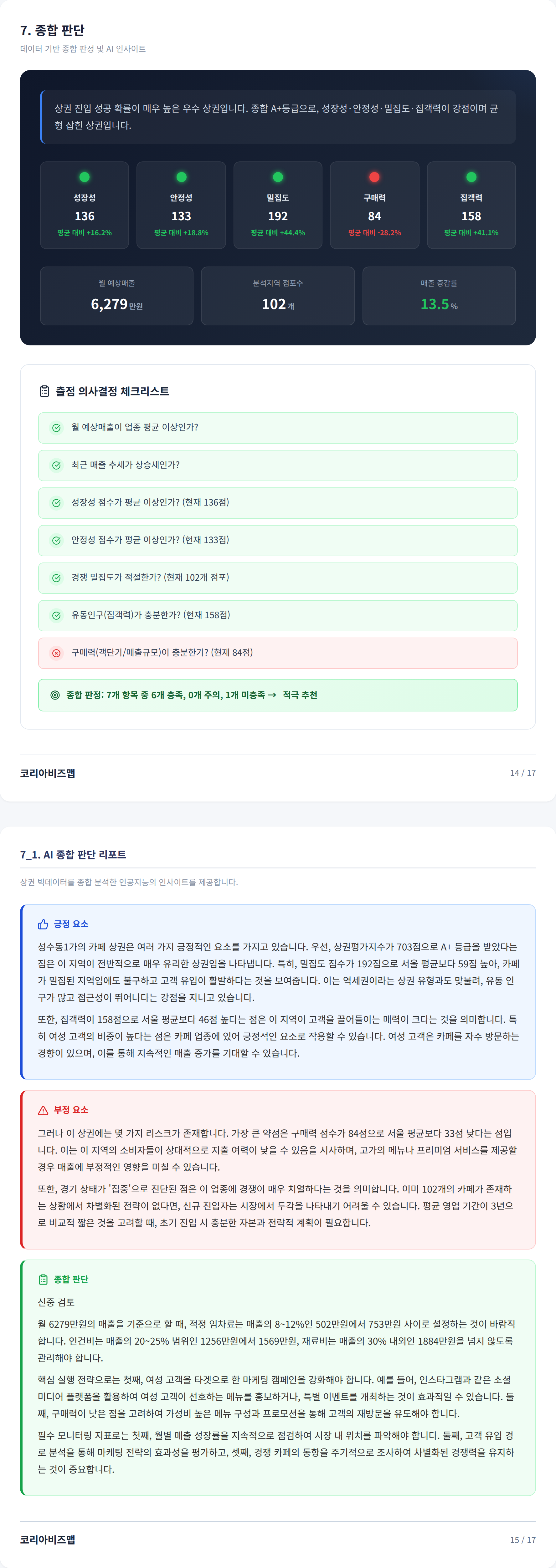 뚝섬 종합 판단