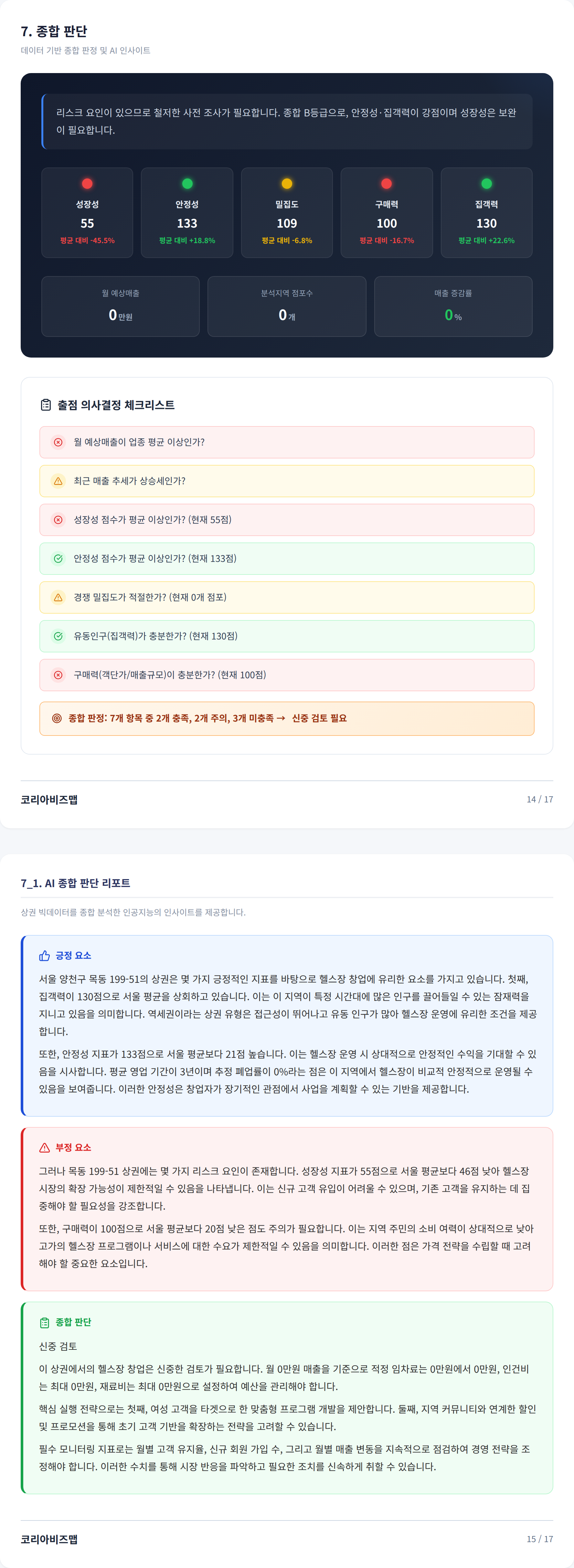 목동 종합 판단
