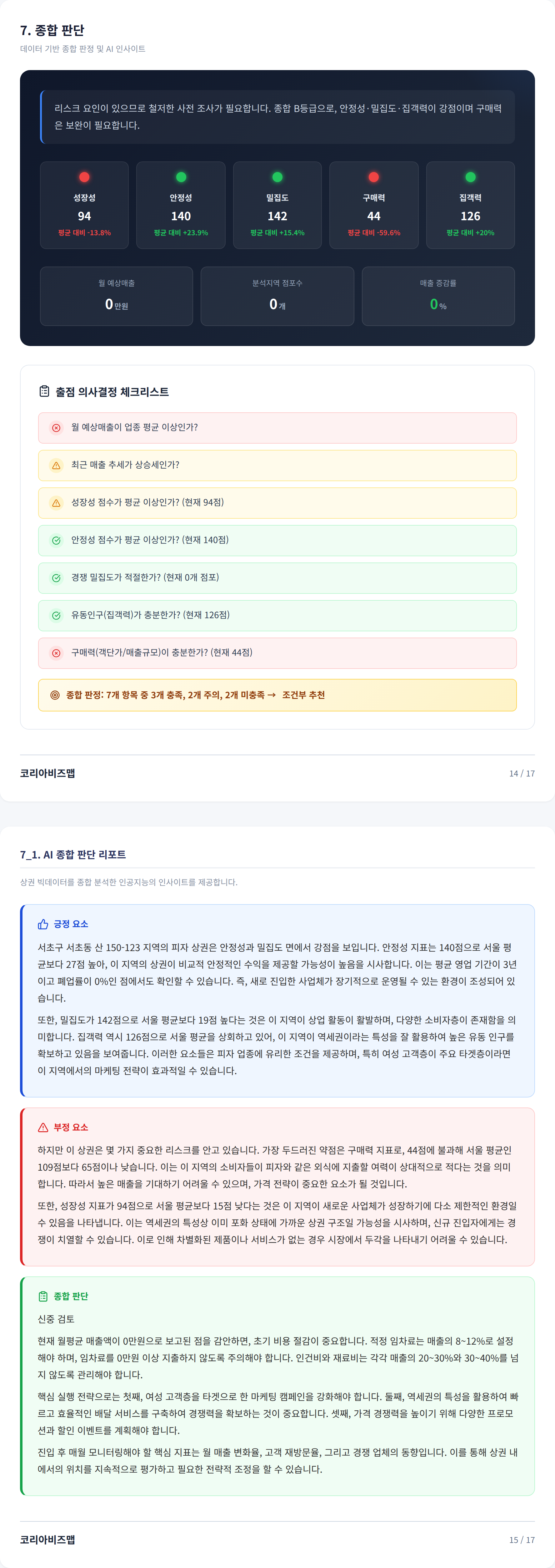 서초동 종합 판단