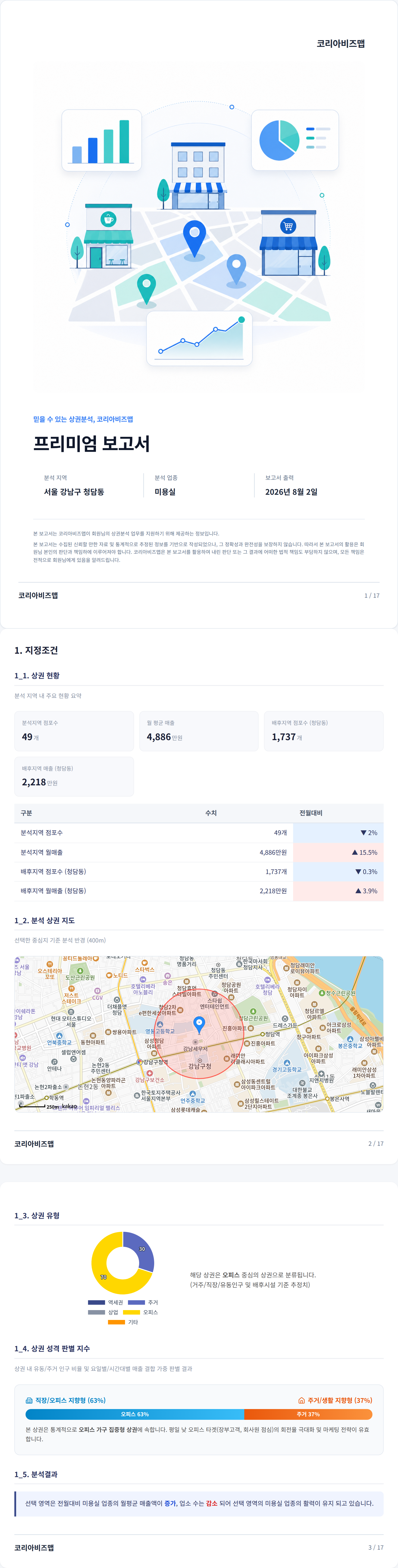청담 지정조건