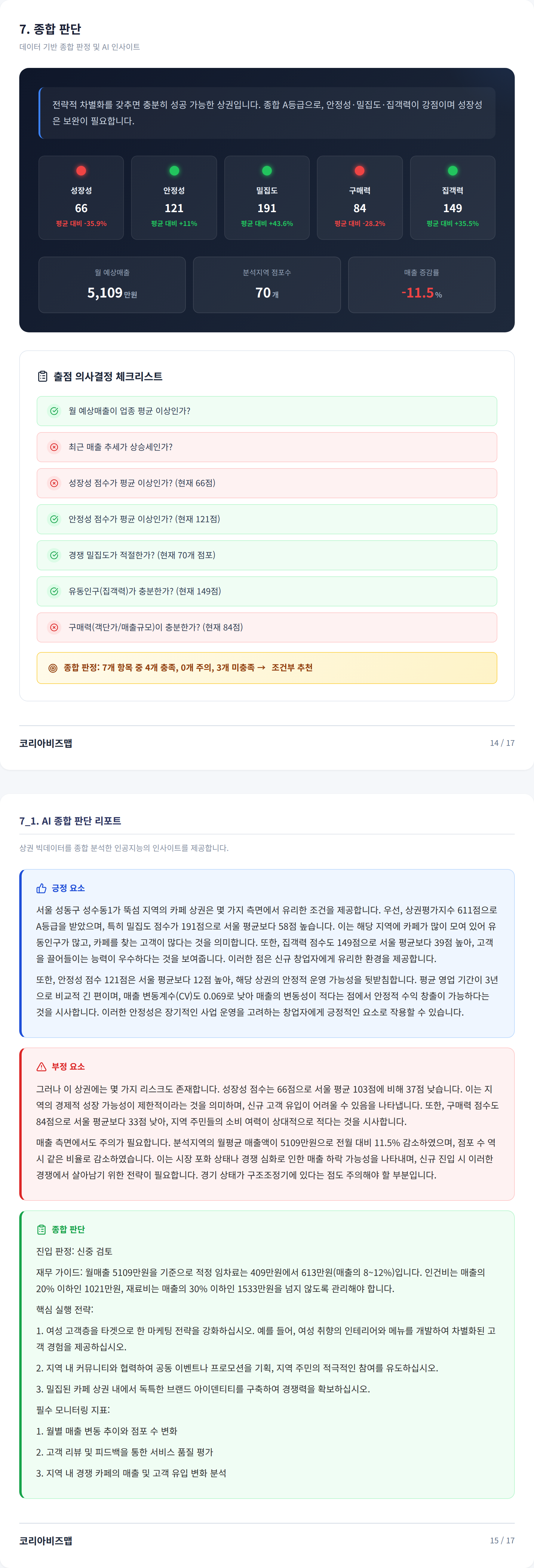 뚝섬 종합 판단