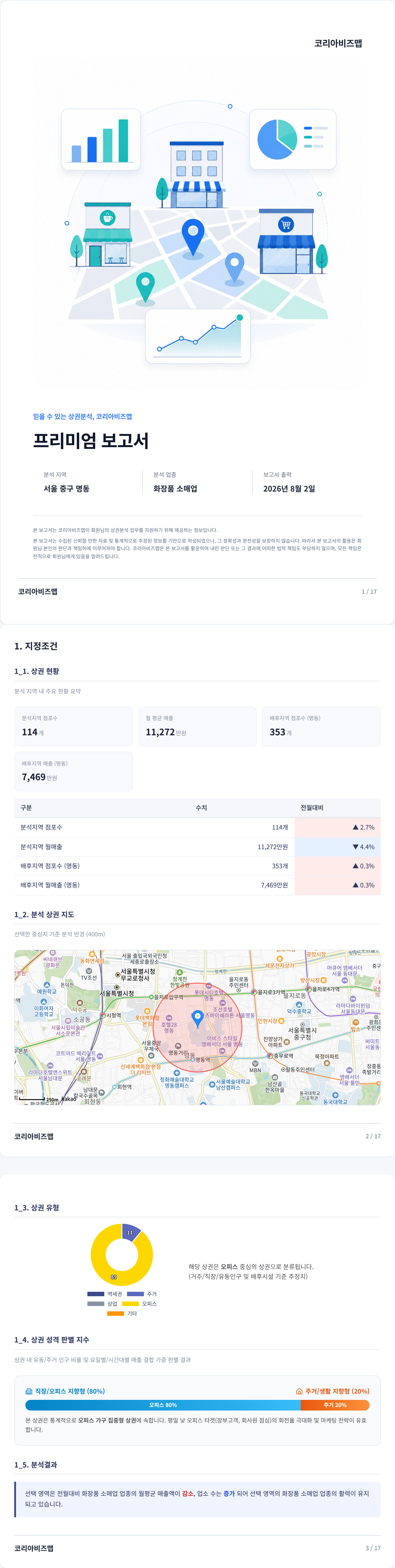 명동 지정조건