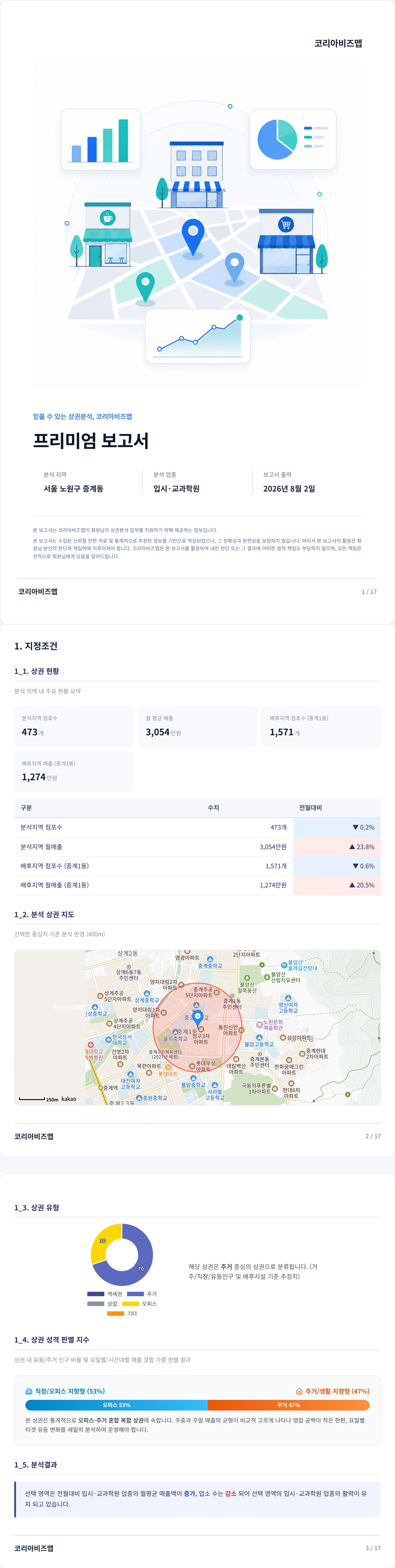 중계 지정조건