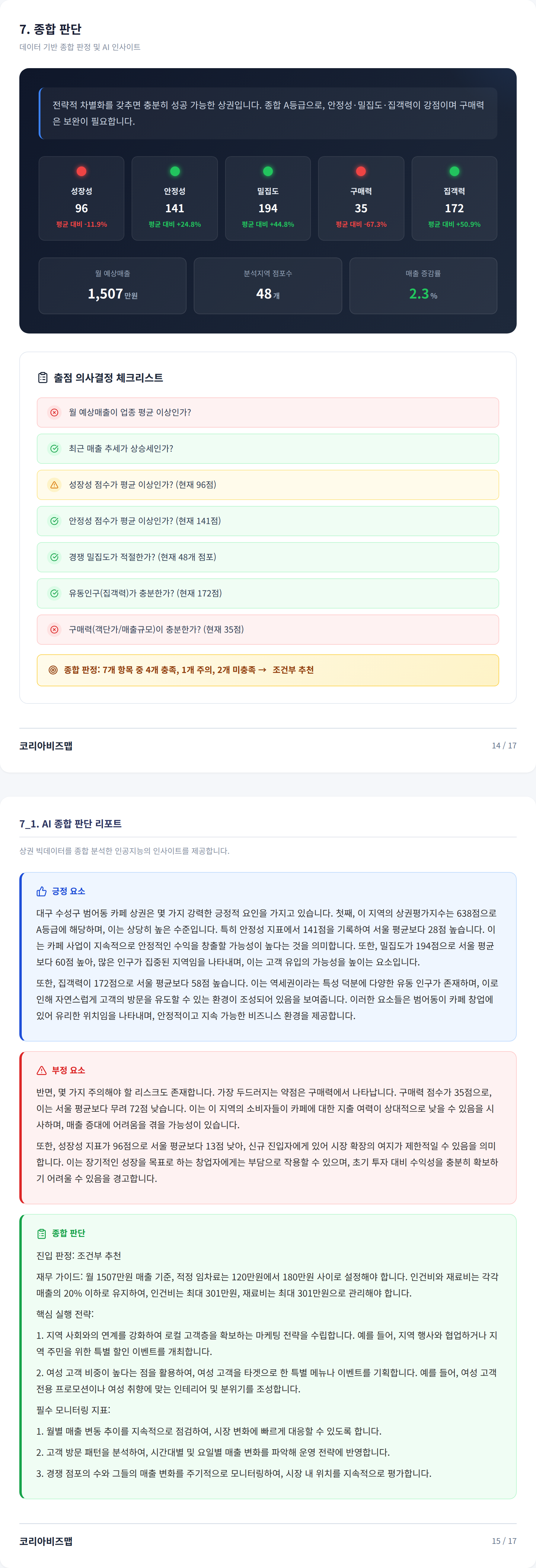 수성 종합 판단