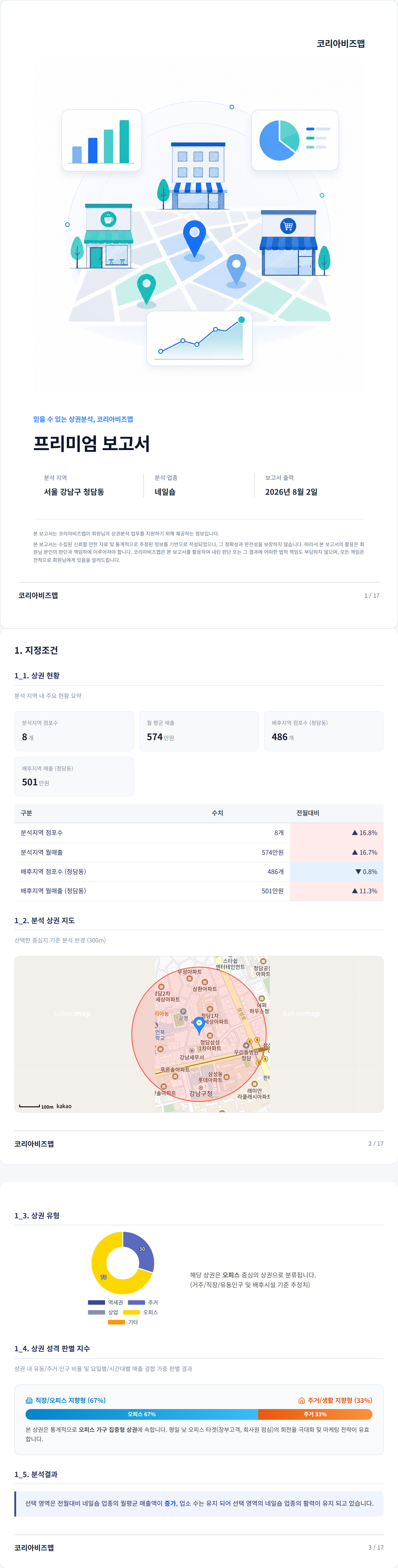 청담 지정조건