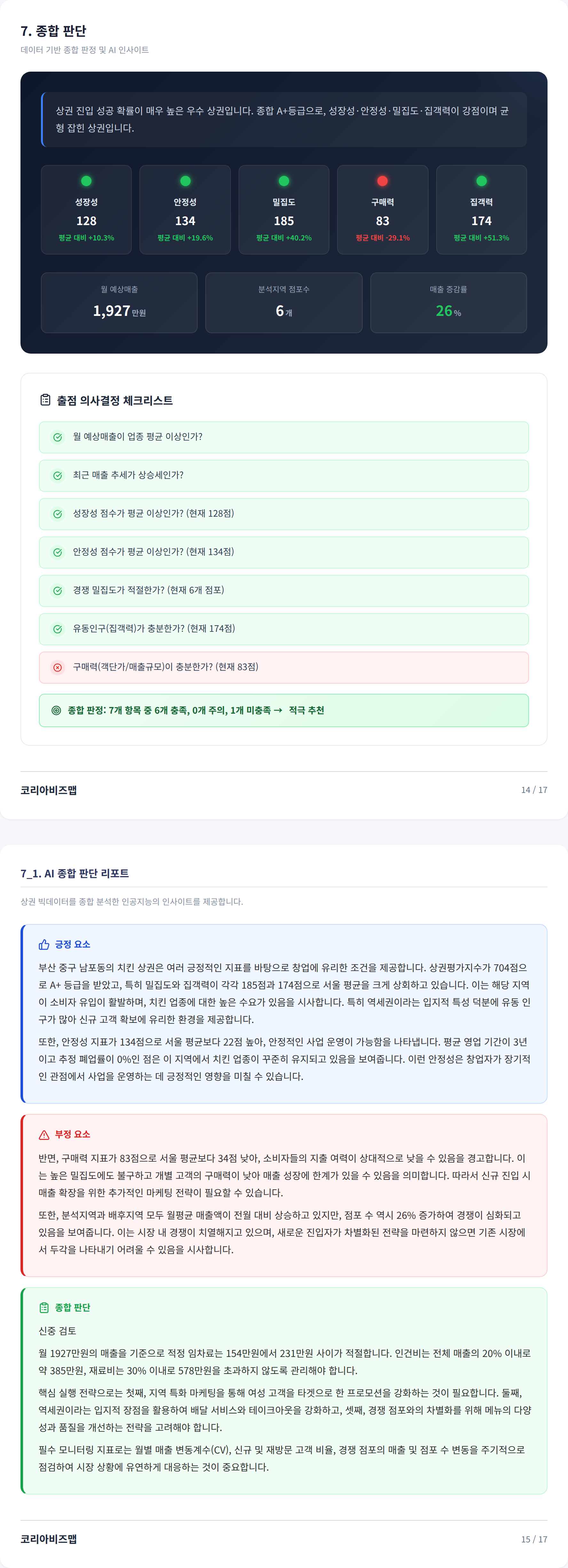 남포 종합 판단
