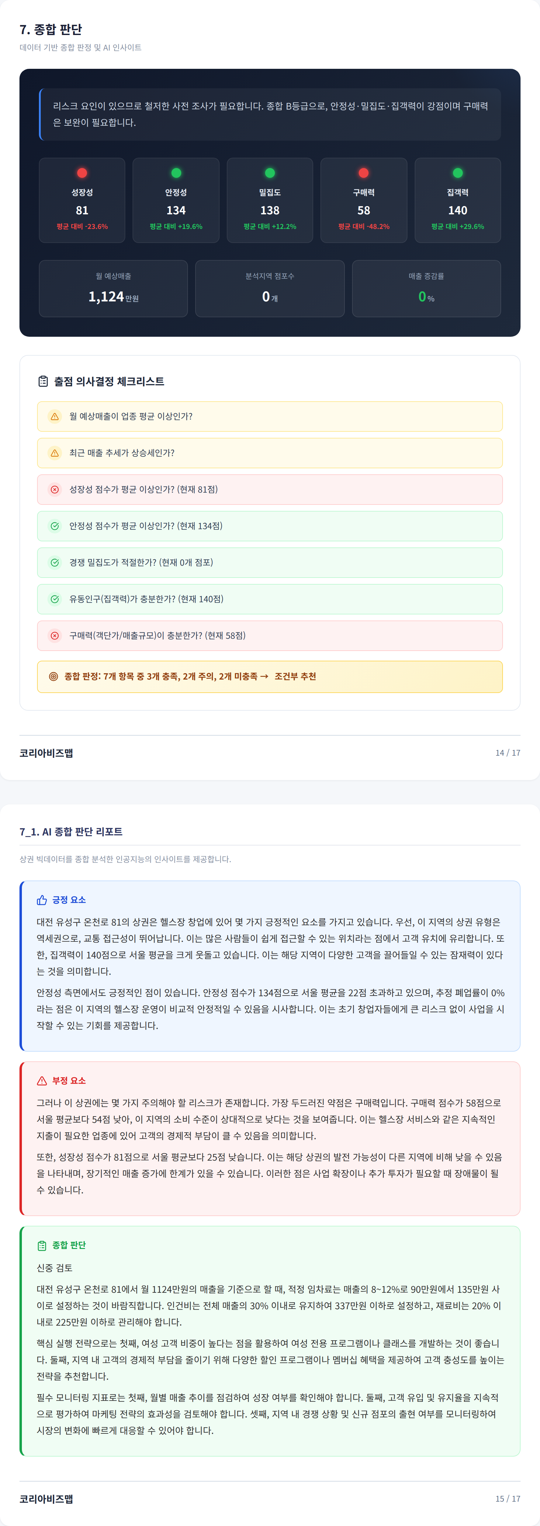 대전유성구 종합 판단