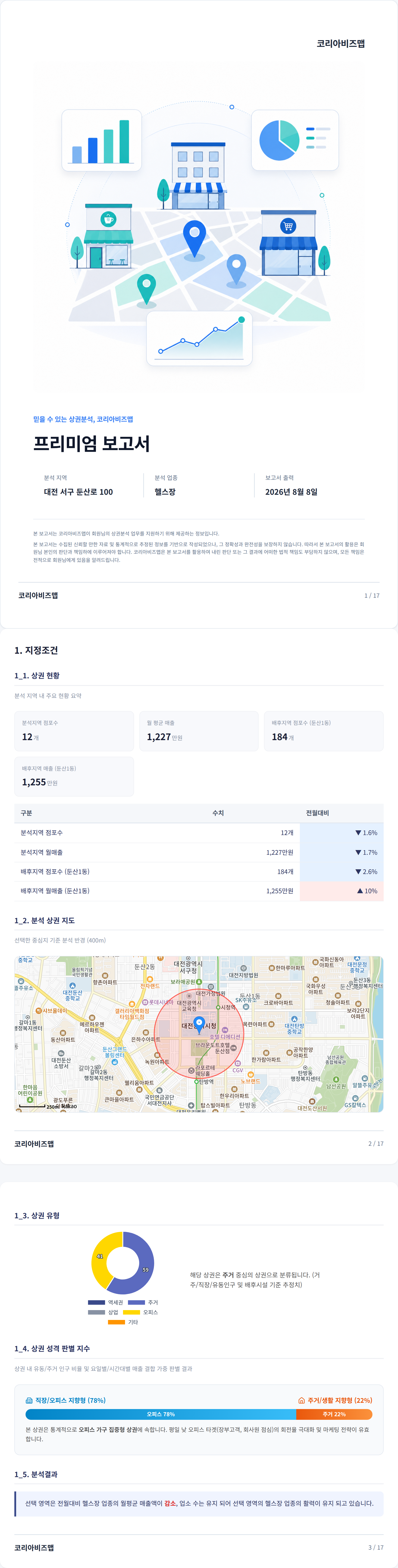 대전서구 지정조건
