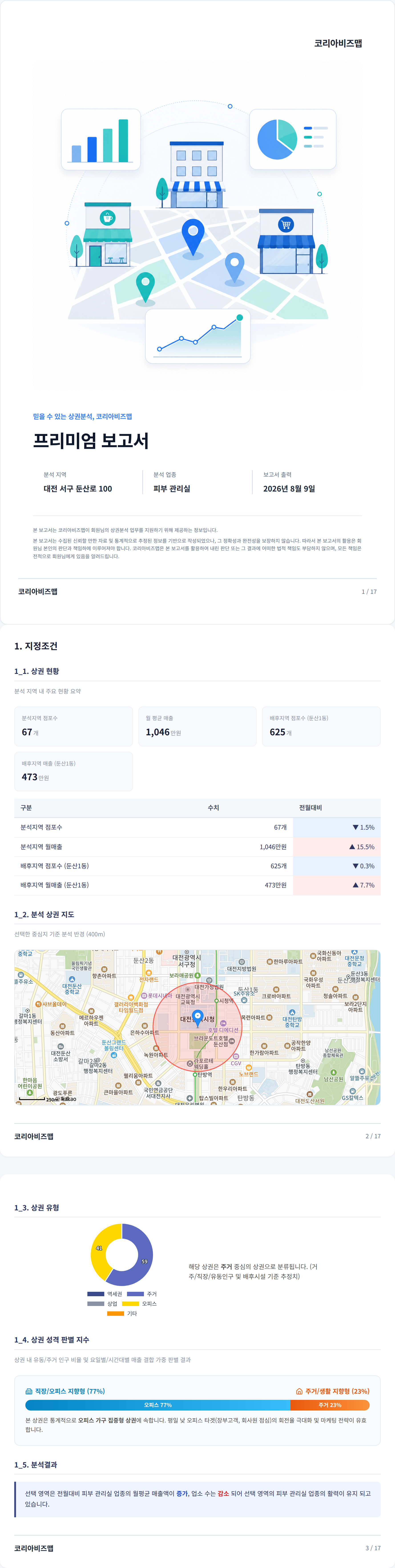 대전 둔산동 지정조건