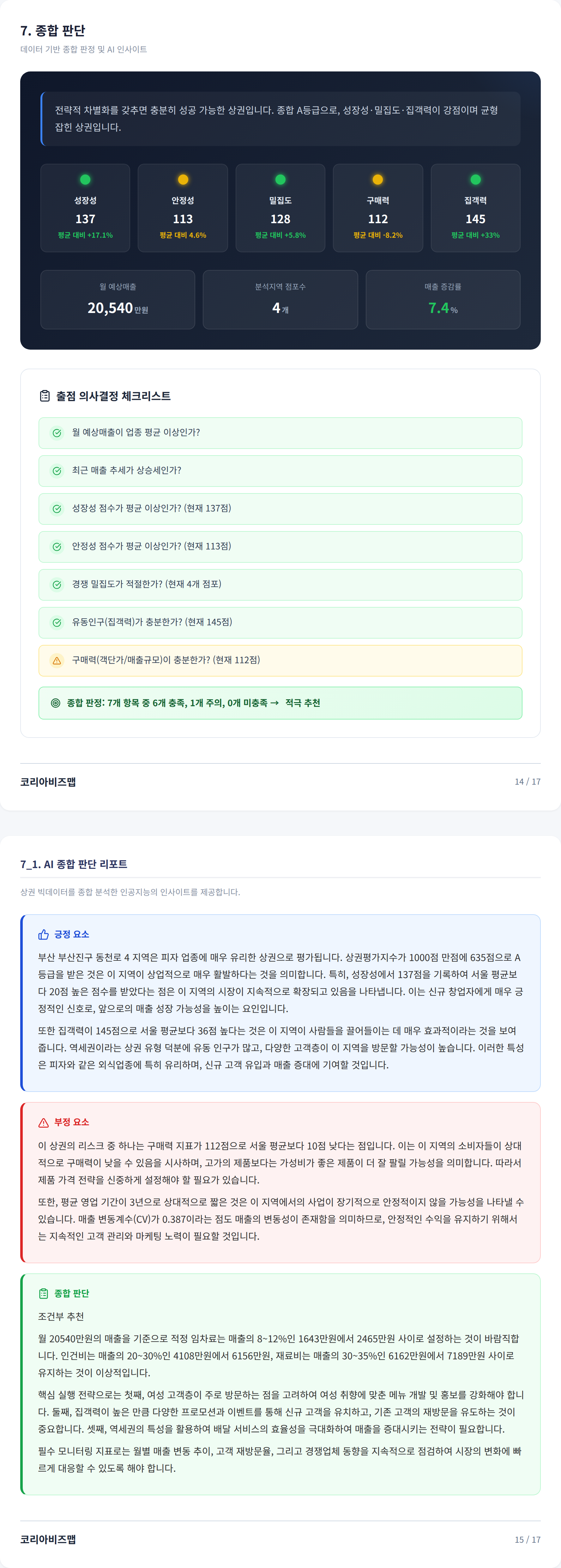 서면 종합 판단