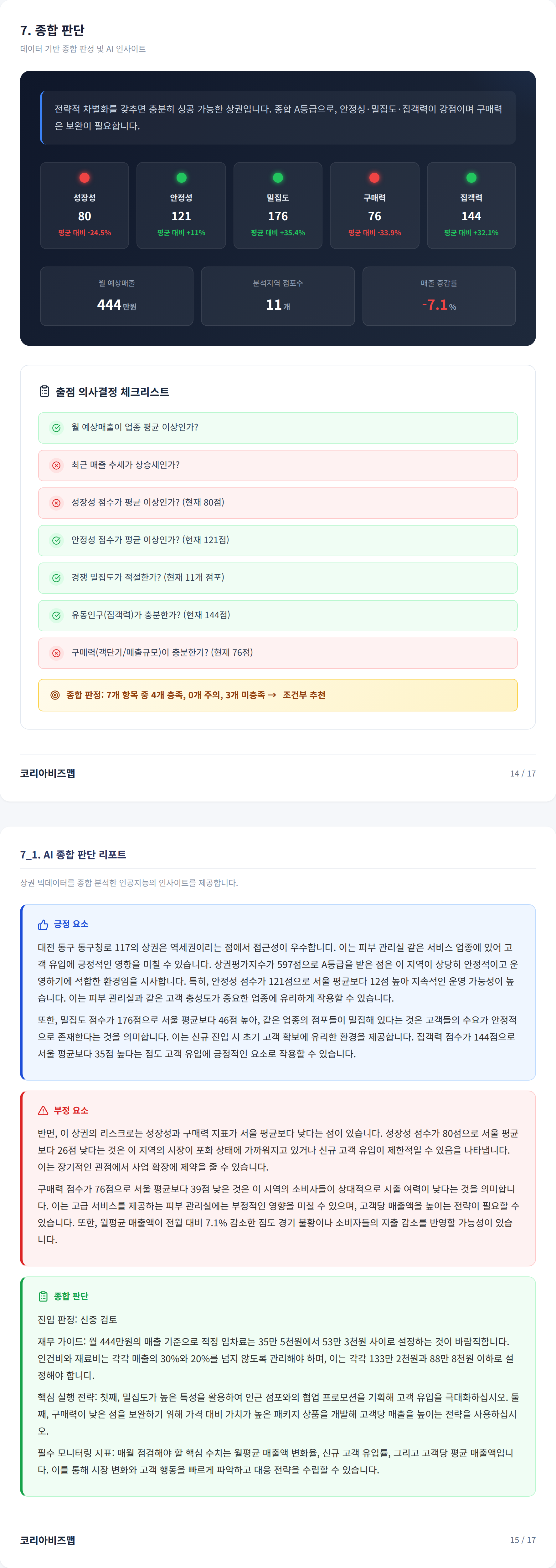 대전가오동 종합 판단