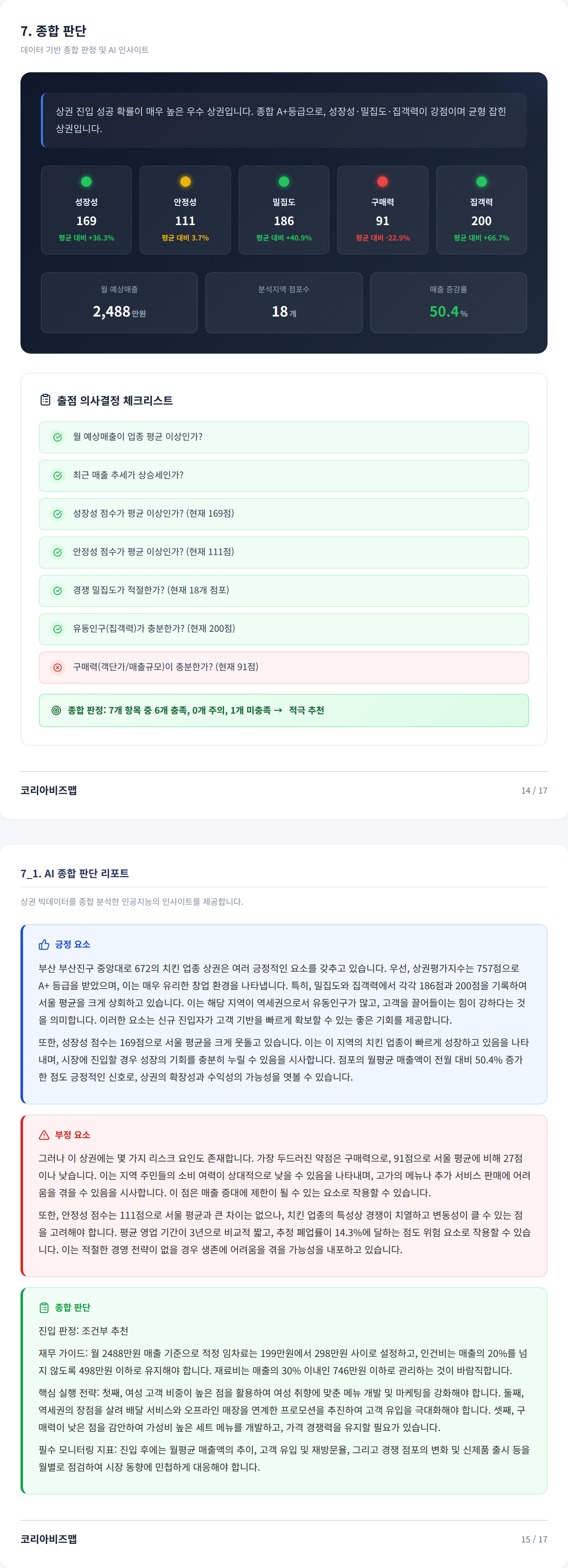 부전동 종합 판단