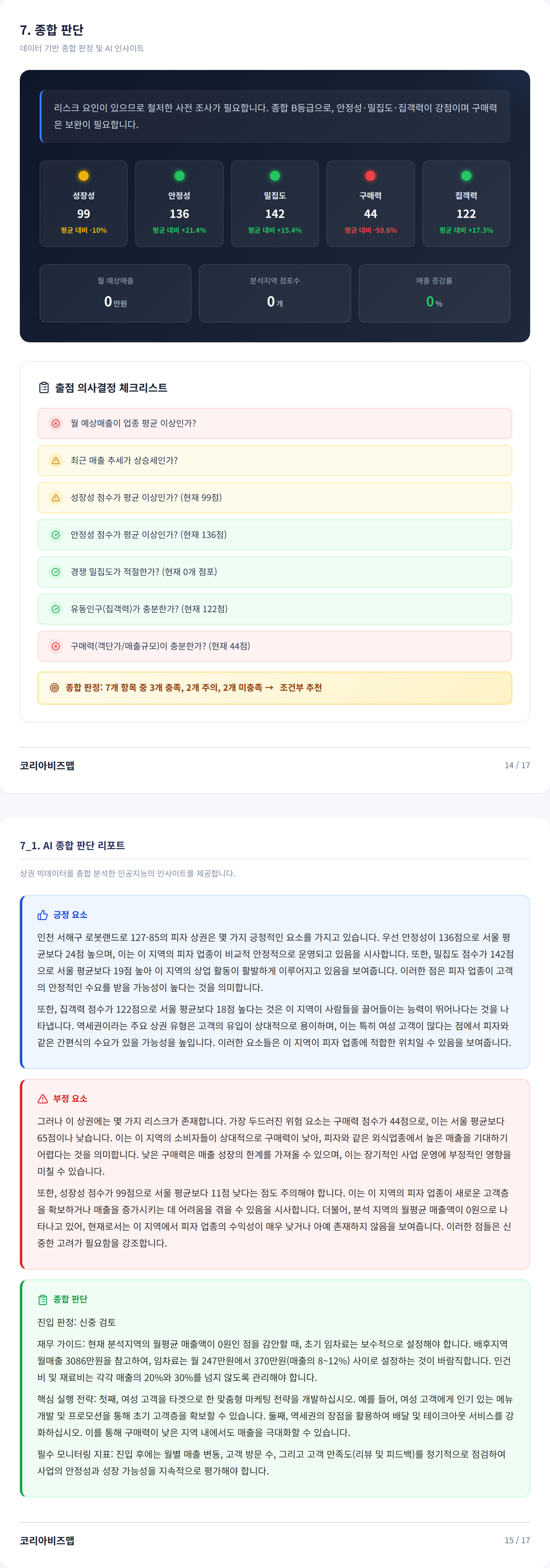 서구청역 종합 판단