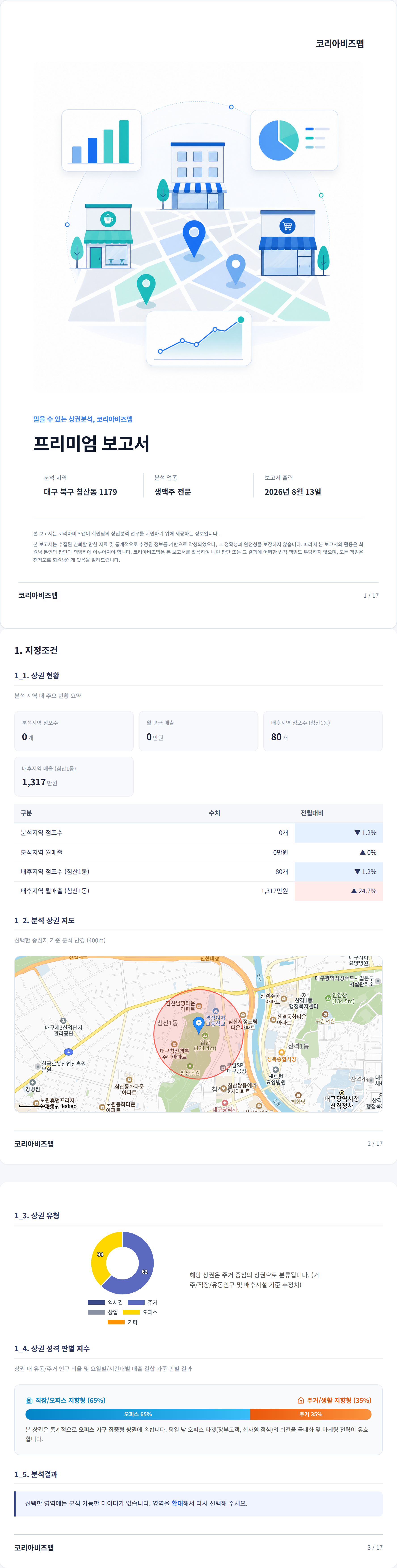 침산동 지정조건