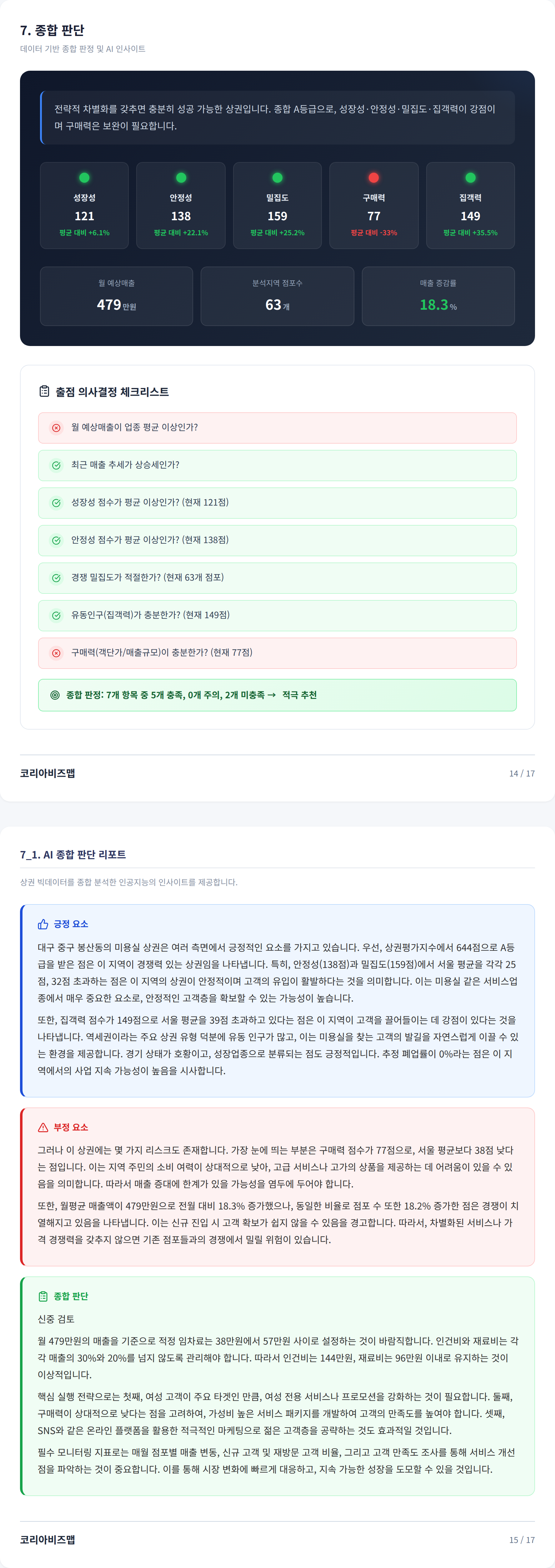 대구지하철역 종합 판단