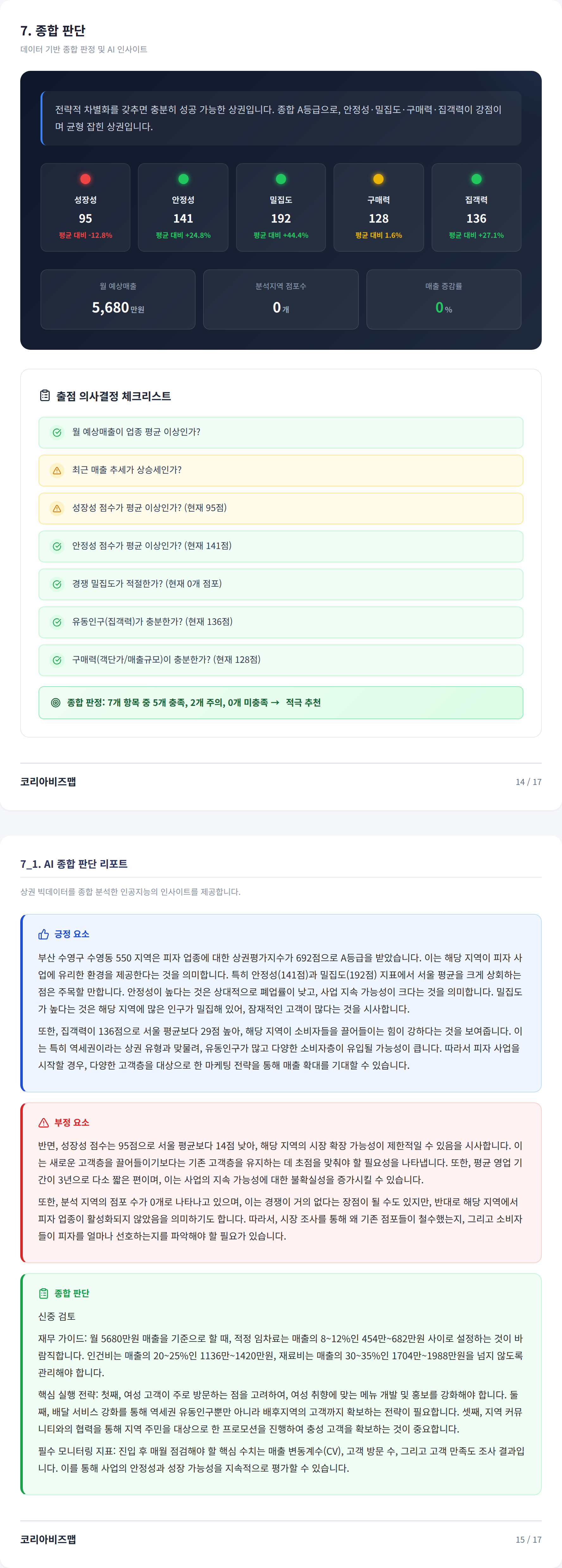 부산 수영동 종합 판단