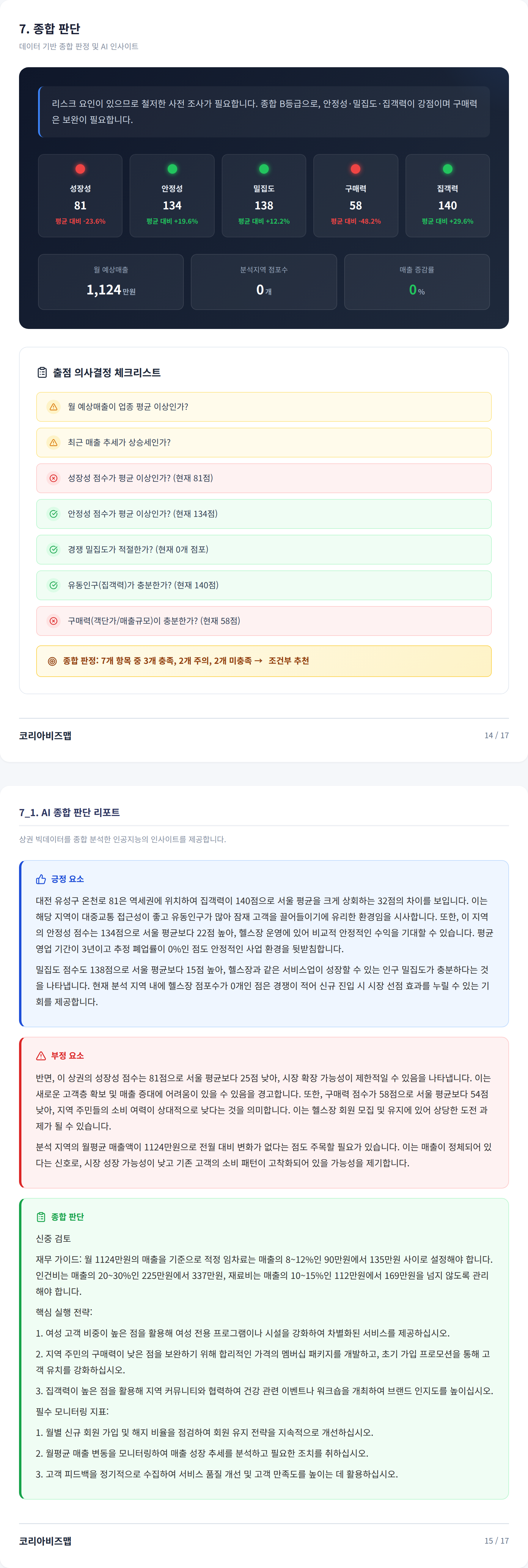 대전유성구 종합 판단