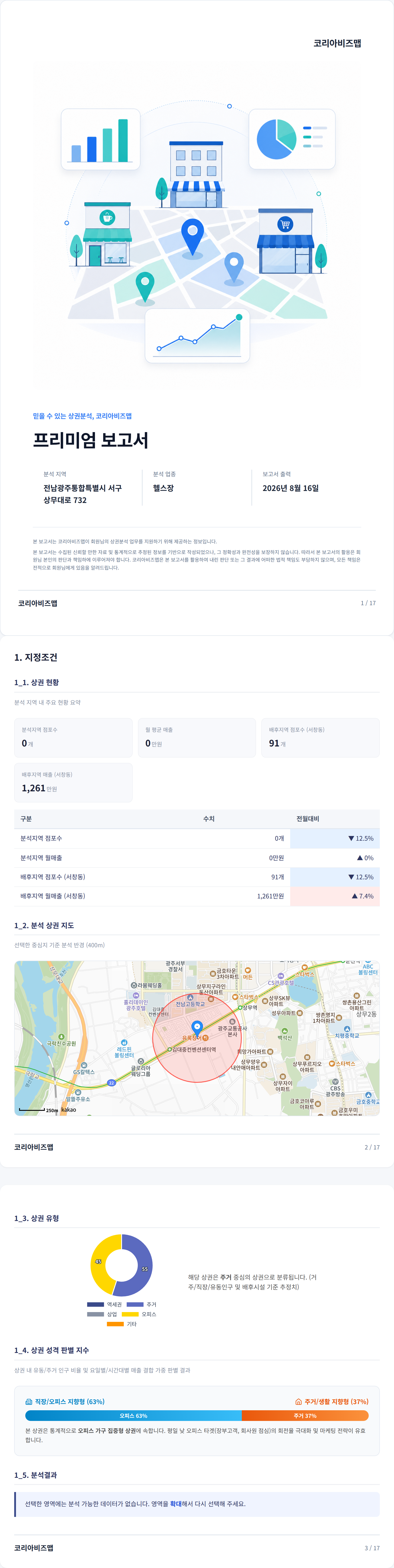 광주상무지구 지정조건