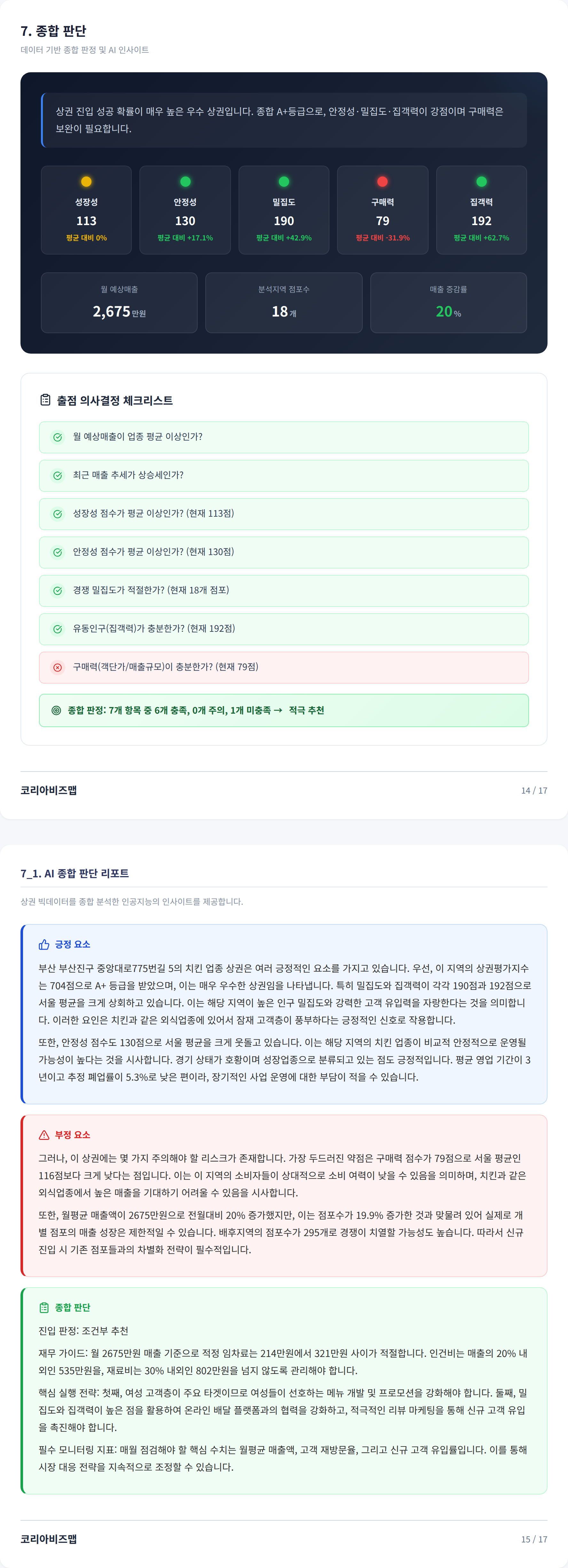 서면 종합 판단