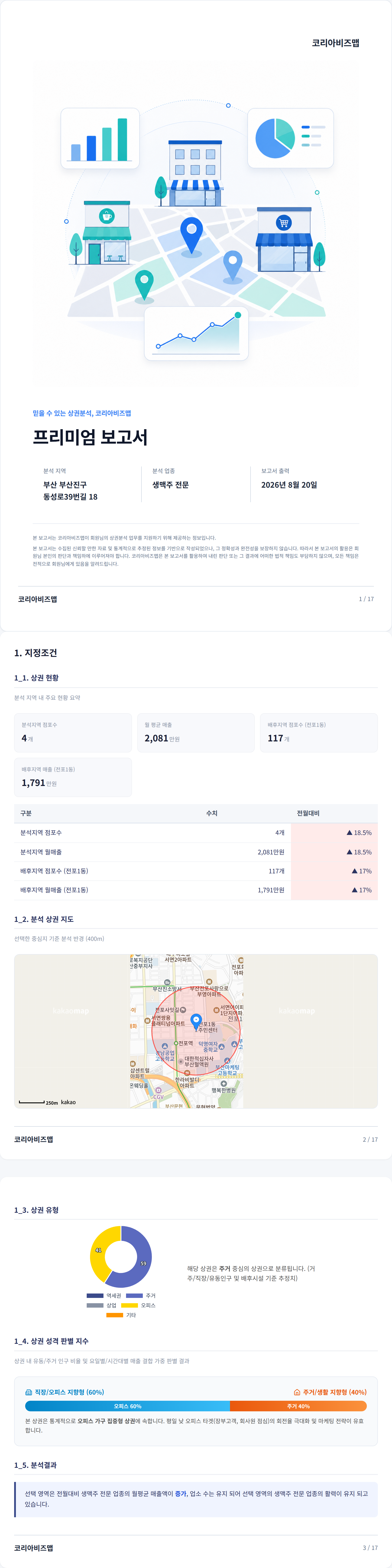 서면동 지정조건