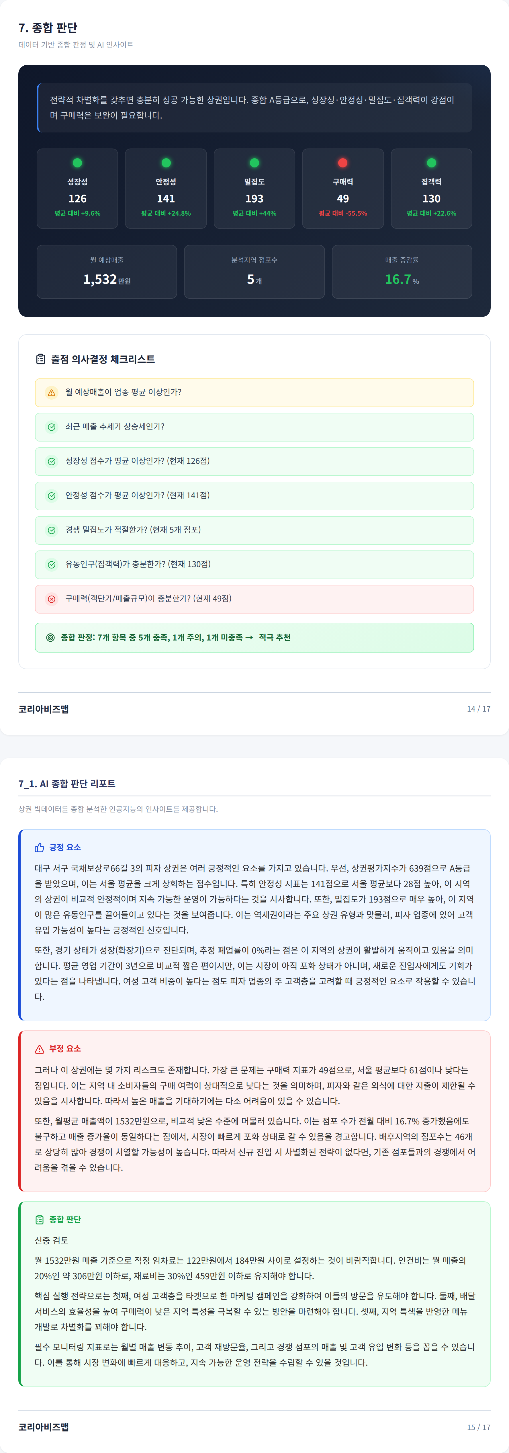 평리동 종합 판단