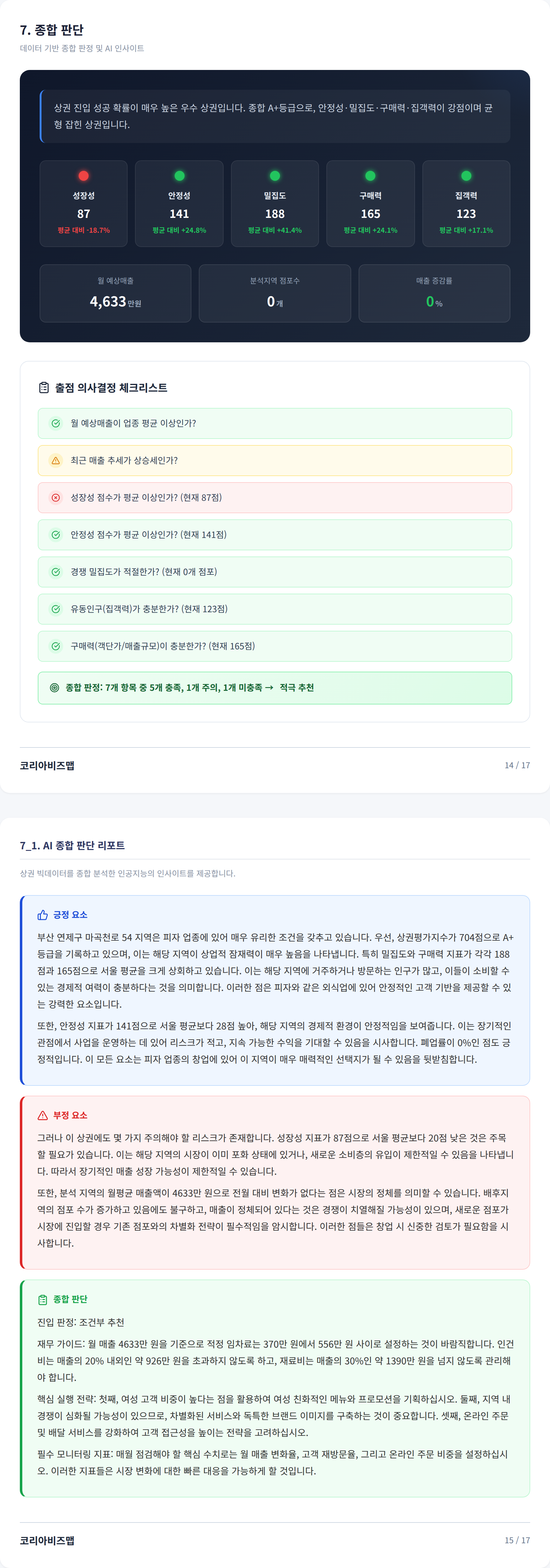 연산동 종합 판단