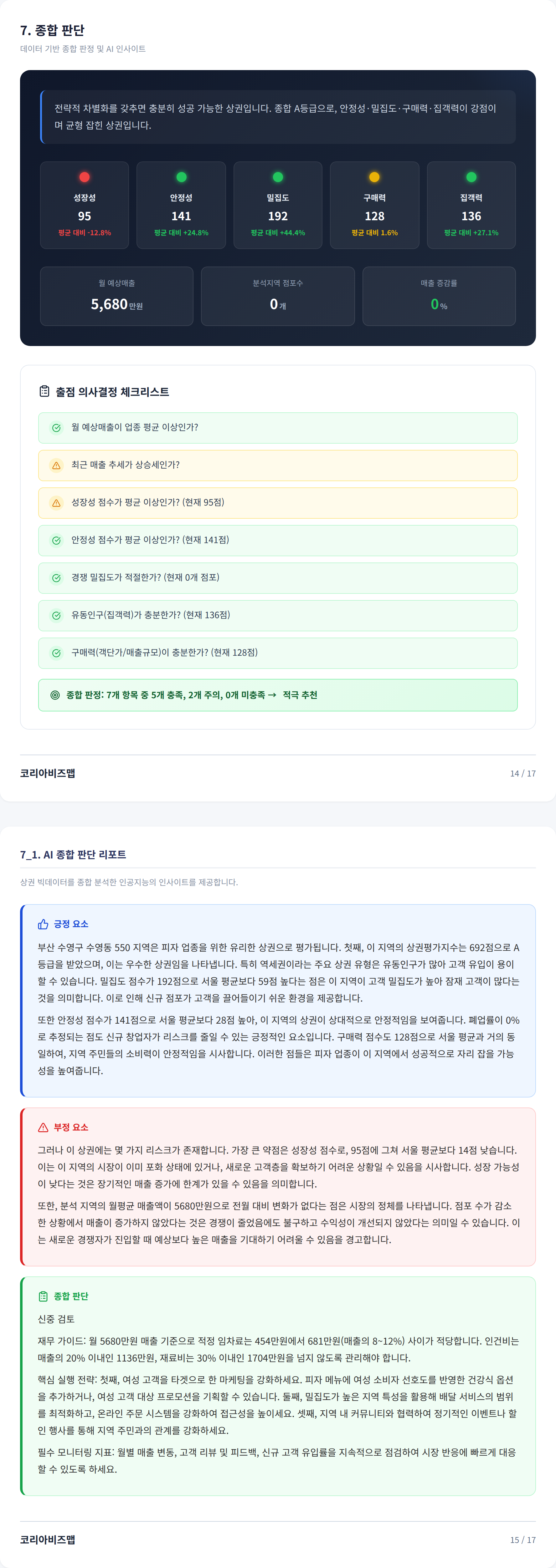 부산 수영동 종합 판단