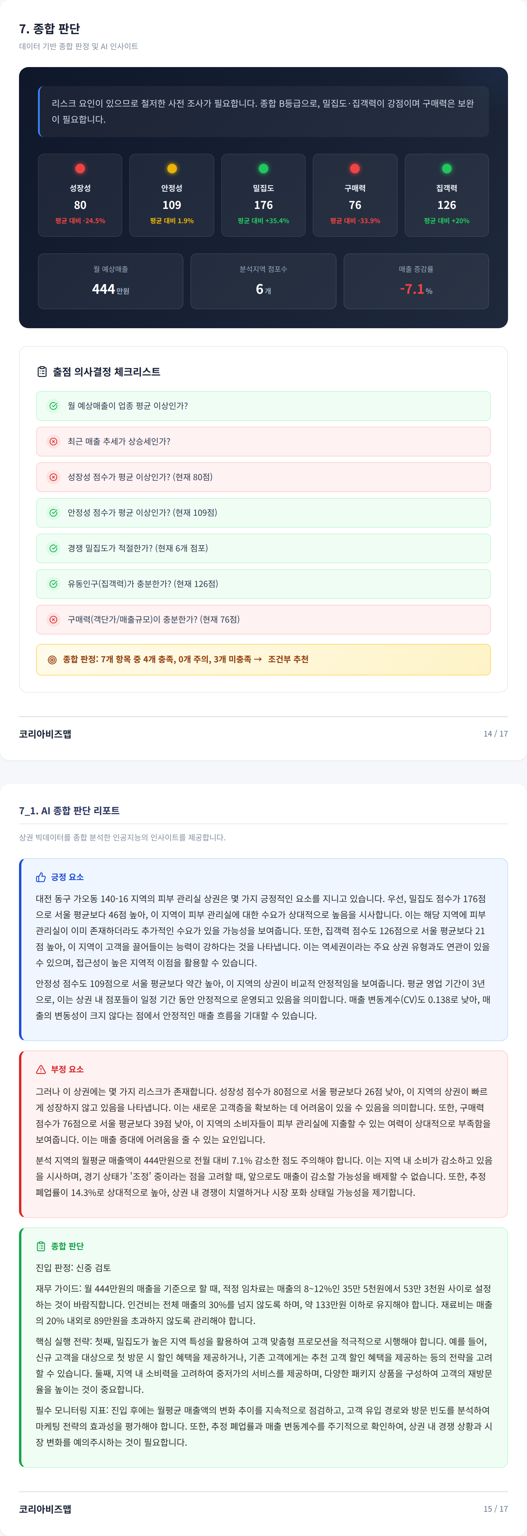 대전가오동 종합 판단