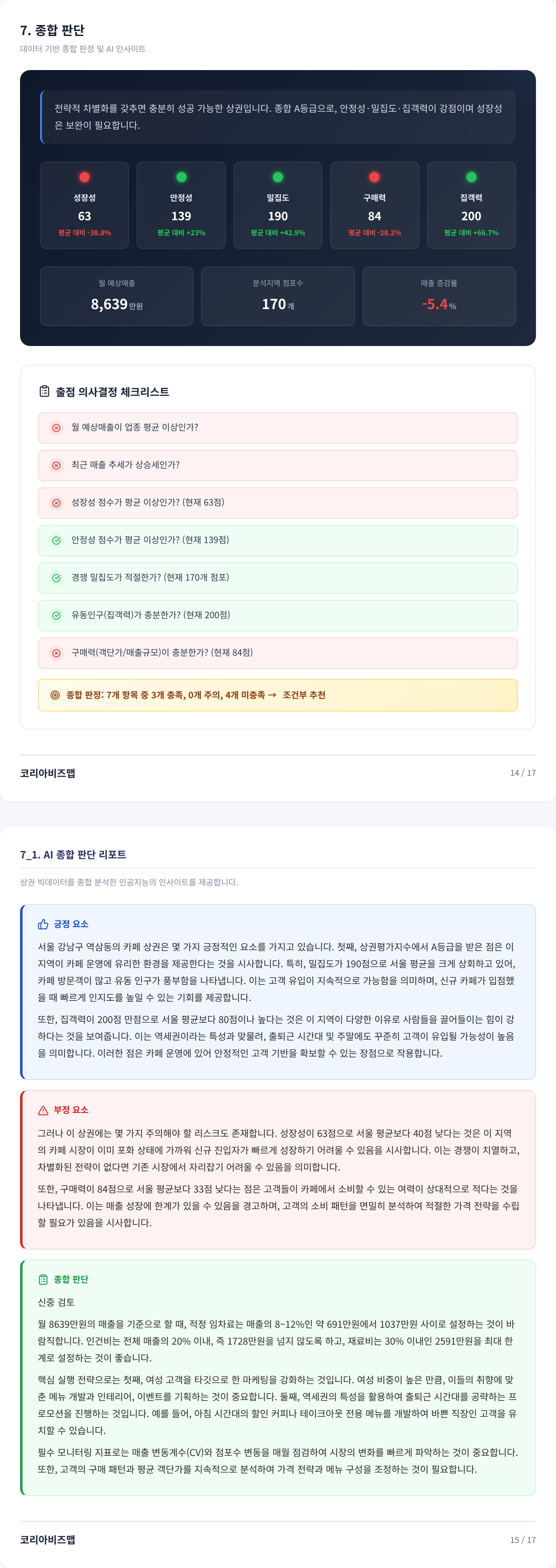 강남 종합 판단