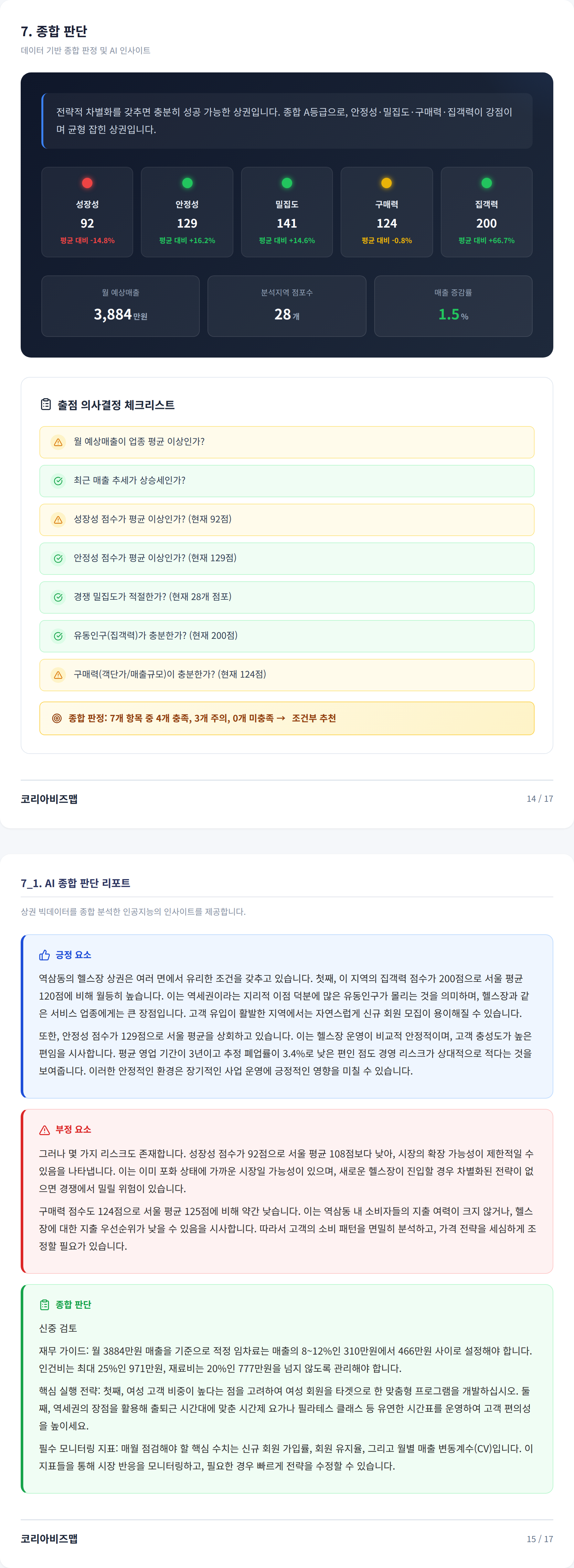 강남 종합 판단