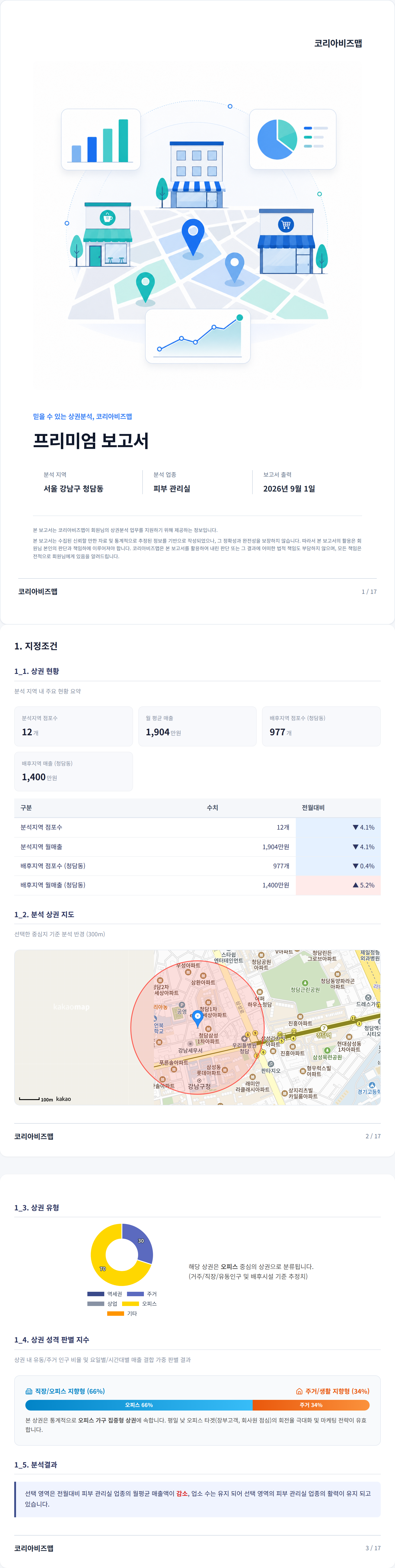 청담 지정조건