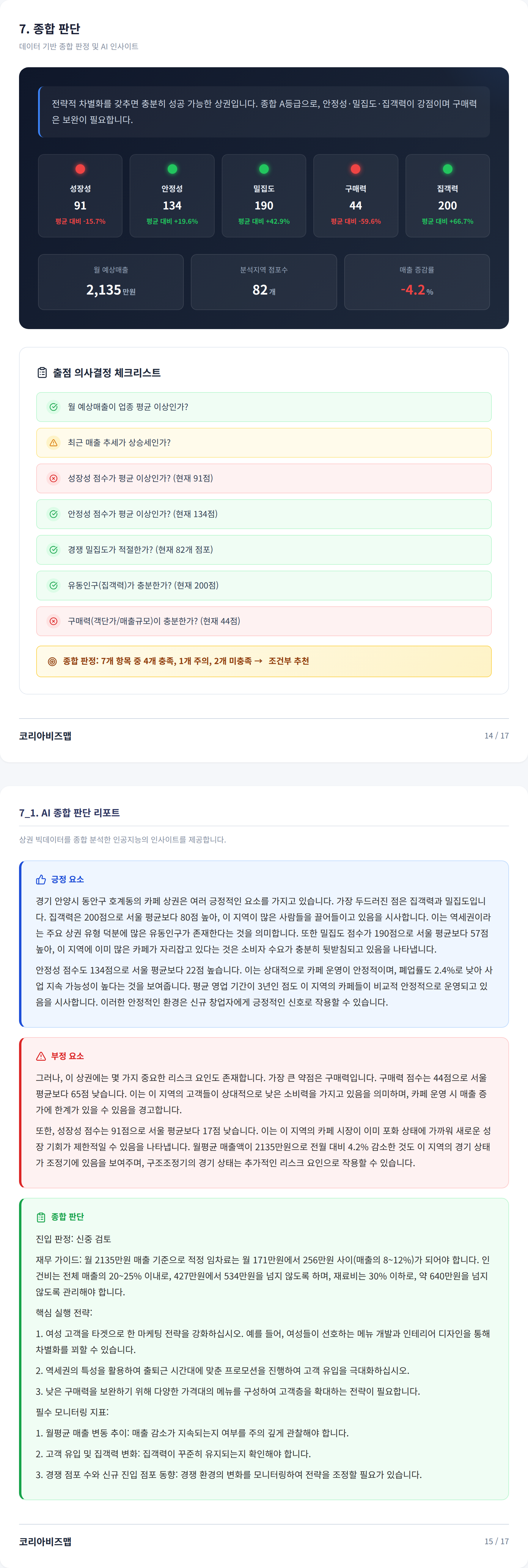 범계 종합 판단