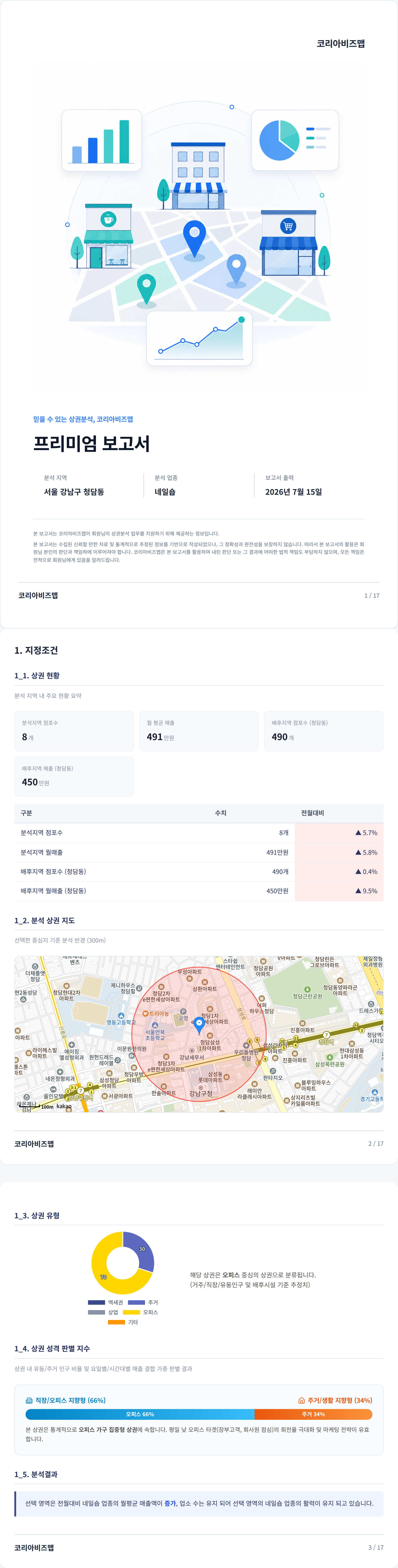 청담 지정조건